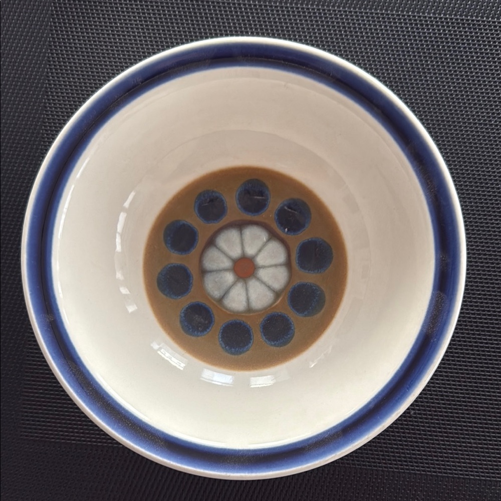 Electra Polaris casual Ceram MCM Ceramic 7”soup/cereal Bowl set of 4 stoneware